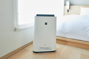 Air cleaner w/humidifier function 